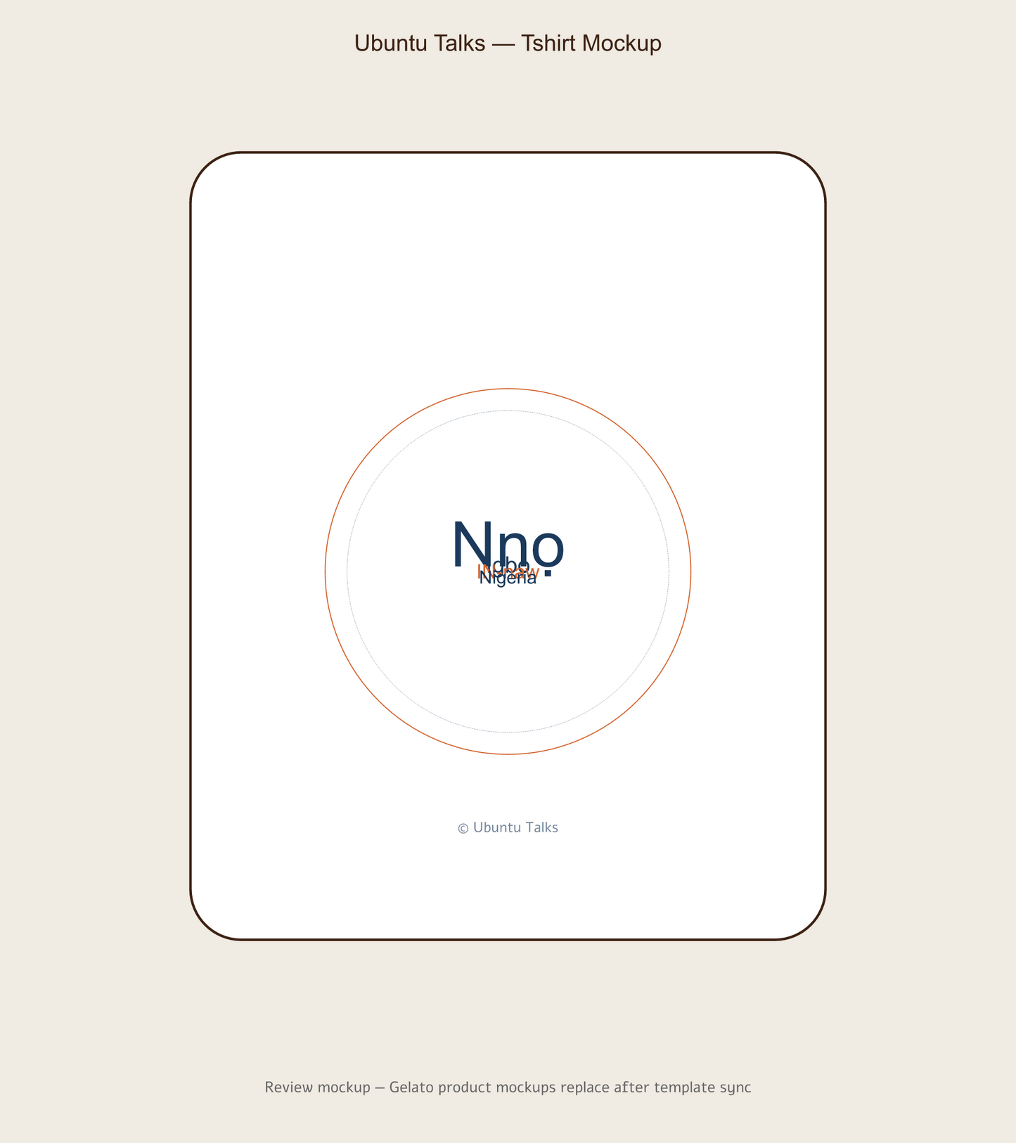 Ndewo — Igbo Greeting Tee