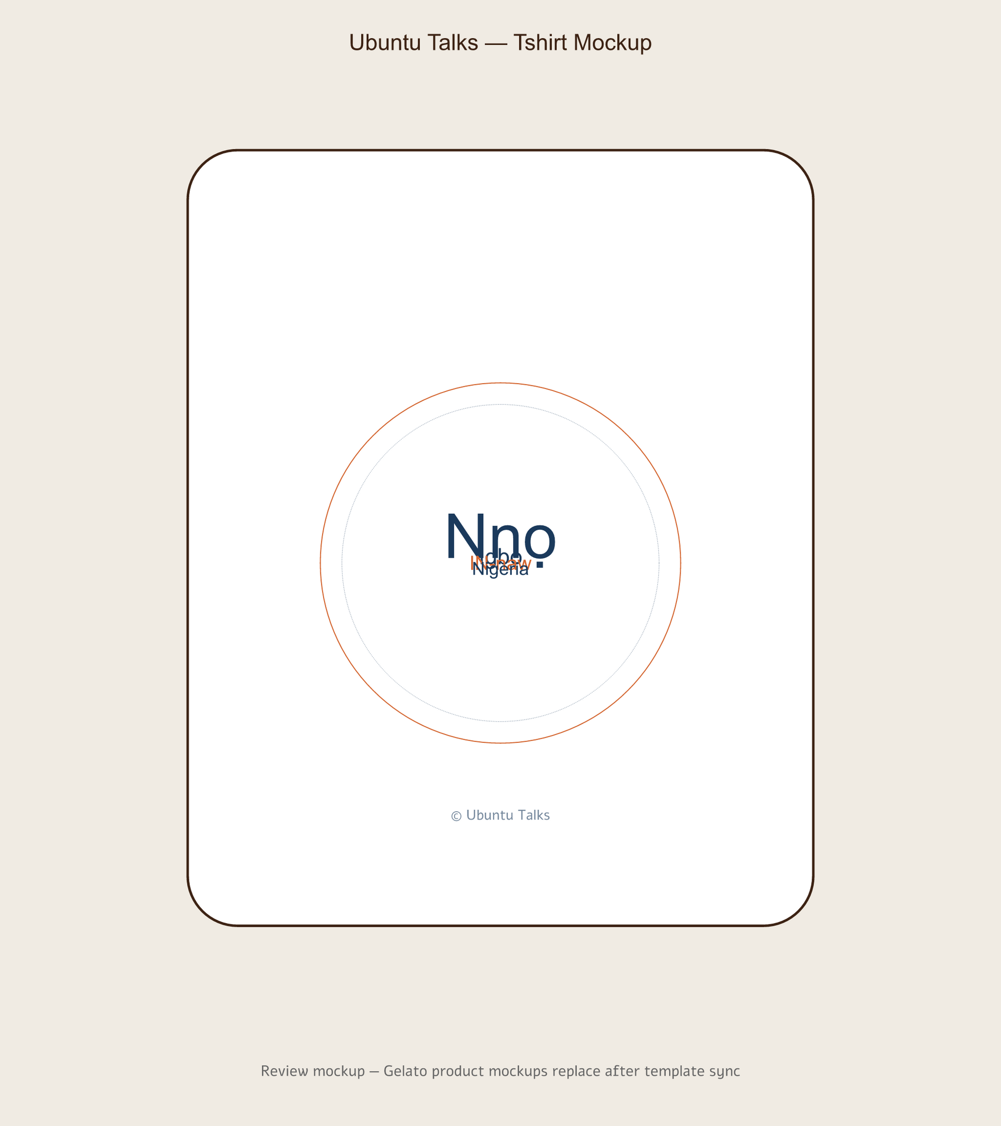 Ndewo — Igbo Greeting Tee