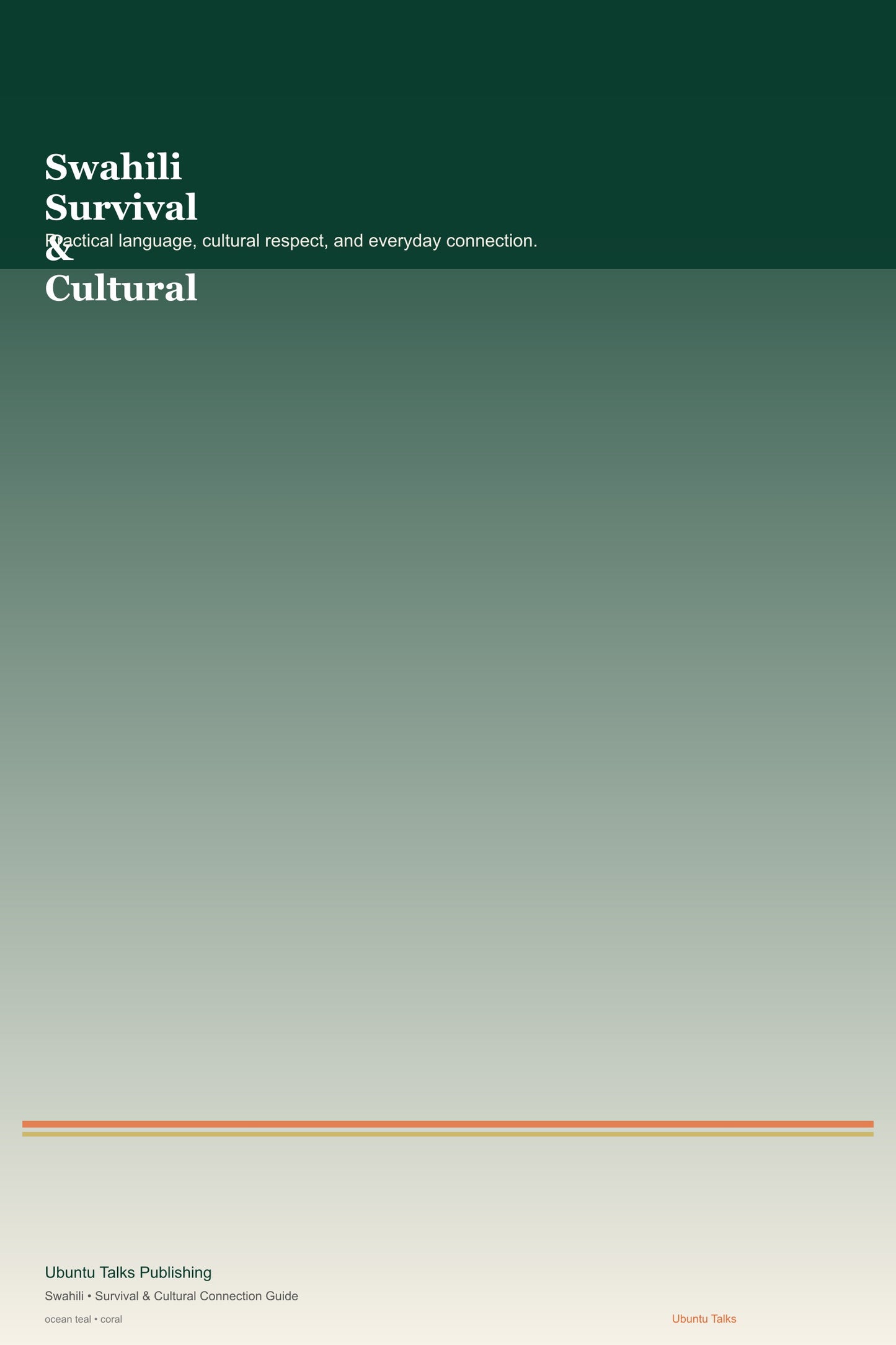 Swahili Survival & Cultural Connection Guide digital download cover
