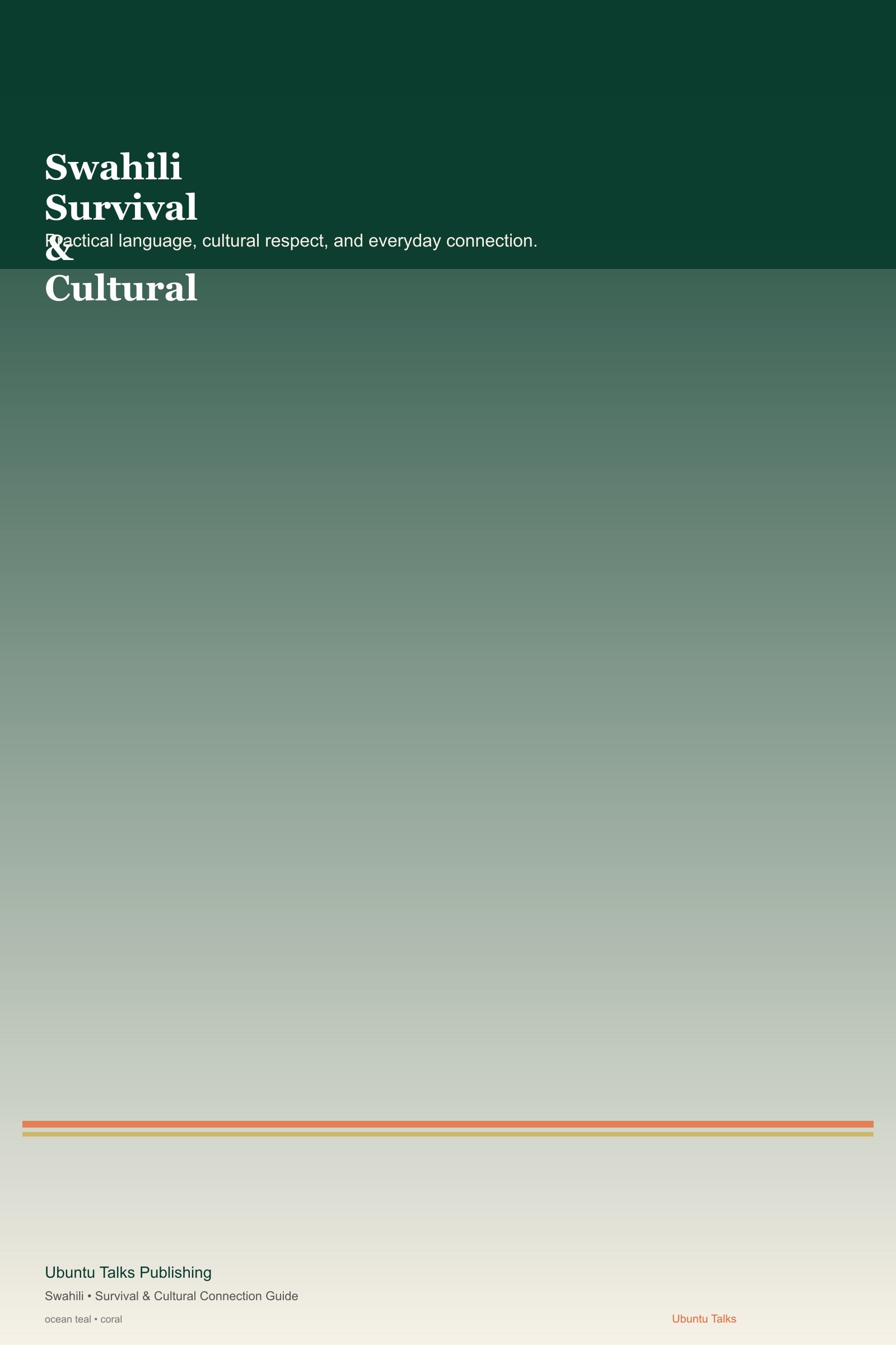 Swahili Survival & Cultural Connection Guide digital download cover