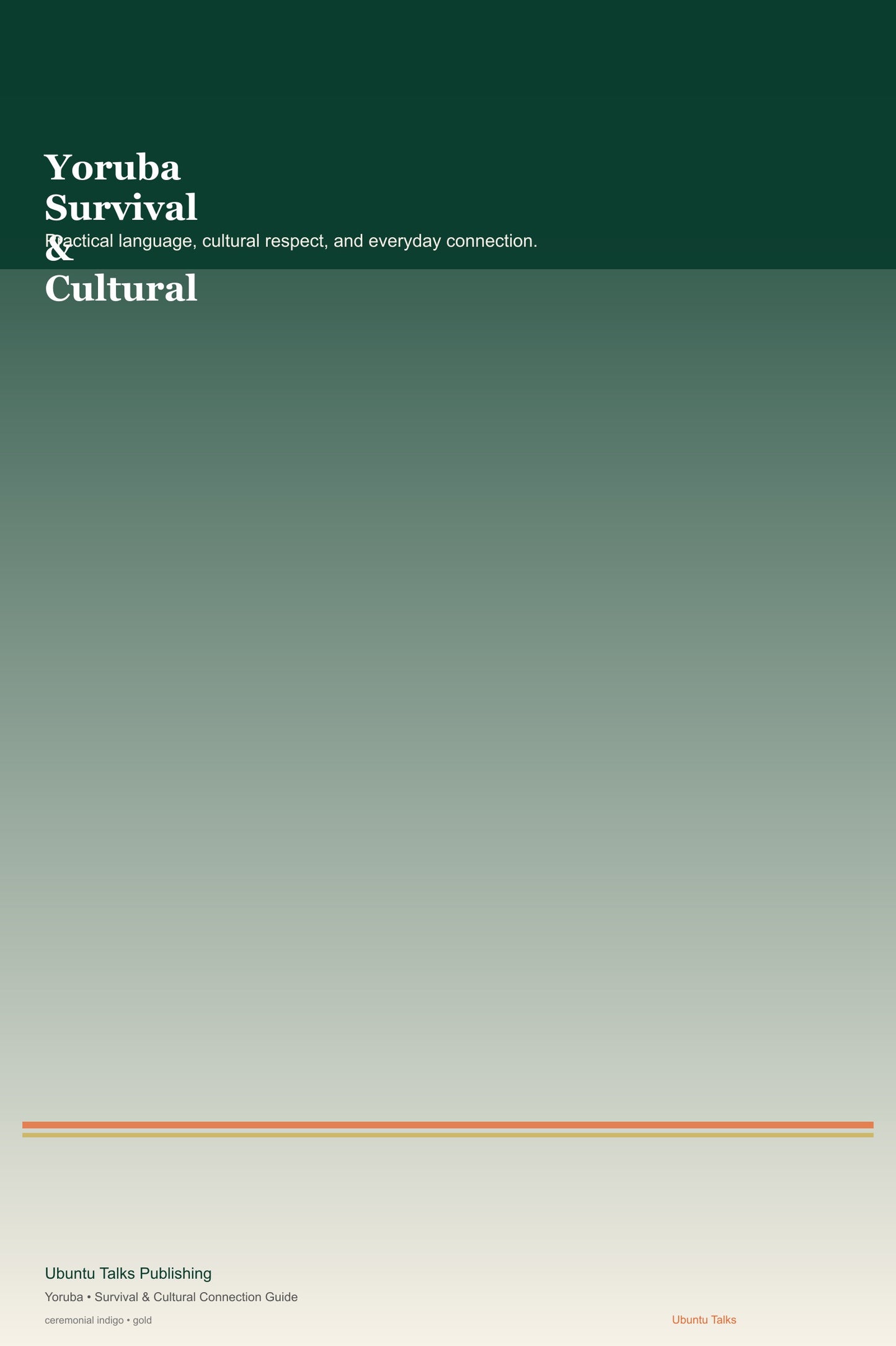 Yoruba Survival & Cultural Connection Guide digital download cover