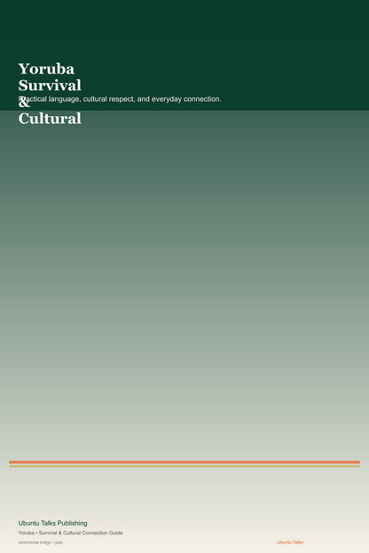 Yoruba Survival & Cultural Connection Guide digital download cover